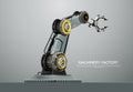 Machine robotic robot arm hand factory
