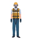 industrial man wearing safety equipment Royalty Free Stock Photo