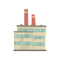 Industrial manufactury building vector illustration