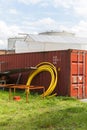 Industrial Materials Left In Storage Yard