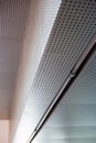 Industrial metal ceiling, urban interior