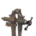 Industrial metal vise isolated.