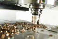 Industrial metalworking cutting process by milling cutter