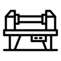 Industrial milling machine icon, outline style Royalty Free Stock Photo