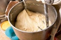 Industrial mixer and blender in a bakery