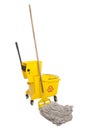 Industrial Mop and bucket Royalty Free Stock Photo