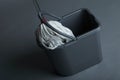 Industrial mop and bucket Royalty Free Stock Photo