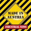 Made in Austria yellow symbol