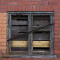 Industrial old window frame in Manchester Royalty Free Stock Photo