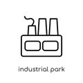 Industrial park icon from Real estate collection.