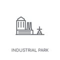 Industrial park linear icon. Modern outline Industrial park logo