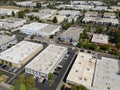 Industrial Park Warehouse Buildings Aerial View