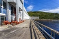 View of the Zeya River from the Zeya Dam