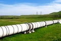 Industrial pipe with gas and oil Royalty Free Stock Photo