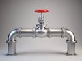 Industrial Pipe Valve Royalty Free Stock Photo