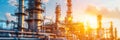 Industrial pipeline in refinery process for efficient gas and oil processing operations