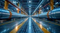 Industrial pipeline system - generative ai Royalty Free Stock Photo
