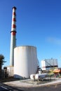 Industrial pipes and chimney Royalty Free Stock Photo