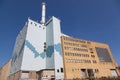 Industrial power plant on the shore of the Gota alv river in Gothenburg, Sweden