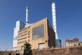 Industrial power plant on the shore of the Gota alv river in Gothenburg, Sweden