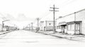 Industrial Prairiecore: Sketch Of Distressed Municipal Commercial Corridor