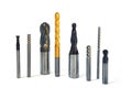 Industrial precision tools for metalworking industry. CNC cutters and drills.