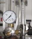 Industrial pressure manometer Royalty Free Stock Photo