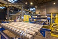 Industrial production of shafts for heavy industry Royalty Free Stock Photo