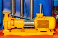 Industrial pumping equipment, powerful yellow sewage pump