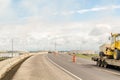 Industrial road and blue sky