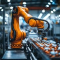 Industrial Robot Arm Handling Precision Components