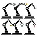 Industrial robot arm vector icon. Professional, Pixel-aligned, Pixel Perfect, Editable Stroke, Easy Scalablility