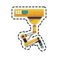 Industrial robot icon Royalty Free Stock Photo