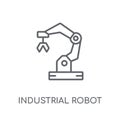 Industrial robot linear icon. Modern outline Industrial robot lo