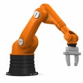 Industrial robotic arm Royalty Free Stock Photo