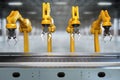 Industrial robotic arm Royalty Free Stock Photo