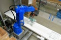 Industrial robots in a modern pharamceutical factory - transport