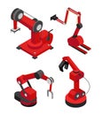 Industrial Robots Set for Efficient Production Royalty Free Stock Photo