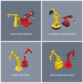 Industrial Robots and Smart Automatic Machine Set