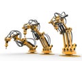 Industrial robots Royalty Free Stock Photo