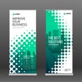 Industrial roll up banner design template Royalty Free Stock Photo