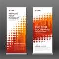 Industrial roll up banner design template Royalty Free Stock Photo