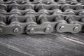 Industrial roller chain Royalty Free Stock Photo
