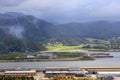 Industrial sawmill area in Namsos, Norway