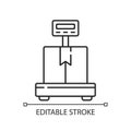 Industrial scales linear icon