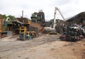 Industrial scrap metal plant.