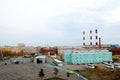 Industrial seaport area in Sankt Petersburg