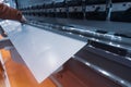 Industrial sheet metal processing equipment Royalty Free Stock Photo