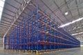 Industrial shelving metal pallet racking storage system Royalty Free Stock Photo