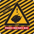Industrial sign Fried Chicken Day